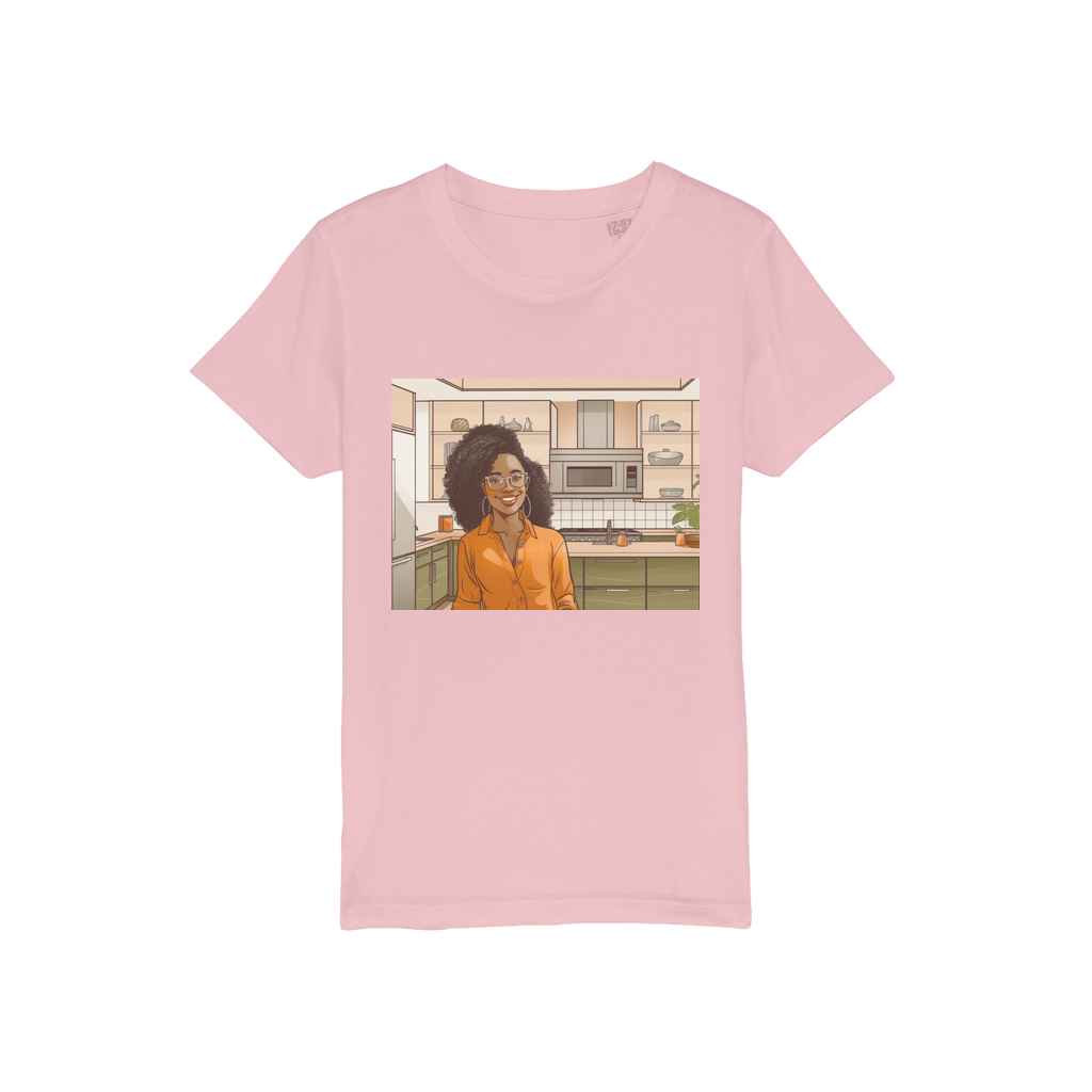 | Rose Melanin Magic | Organic Jersey Kids T-Shirt
