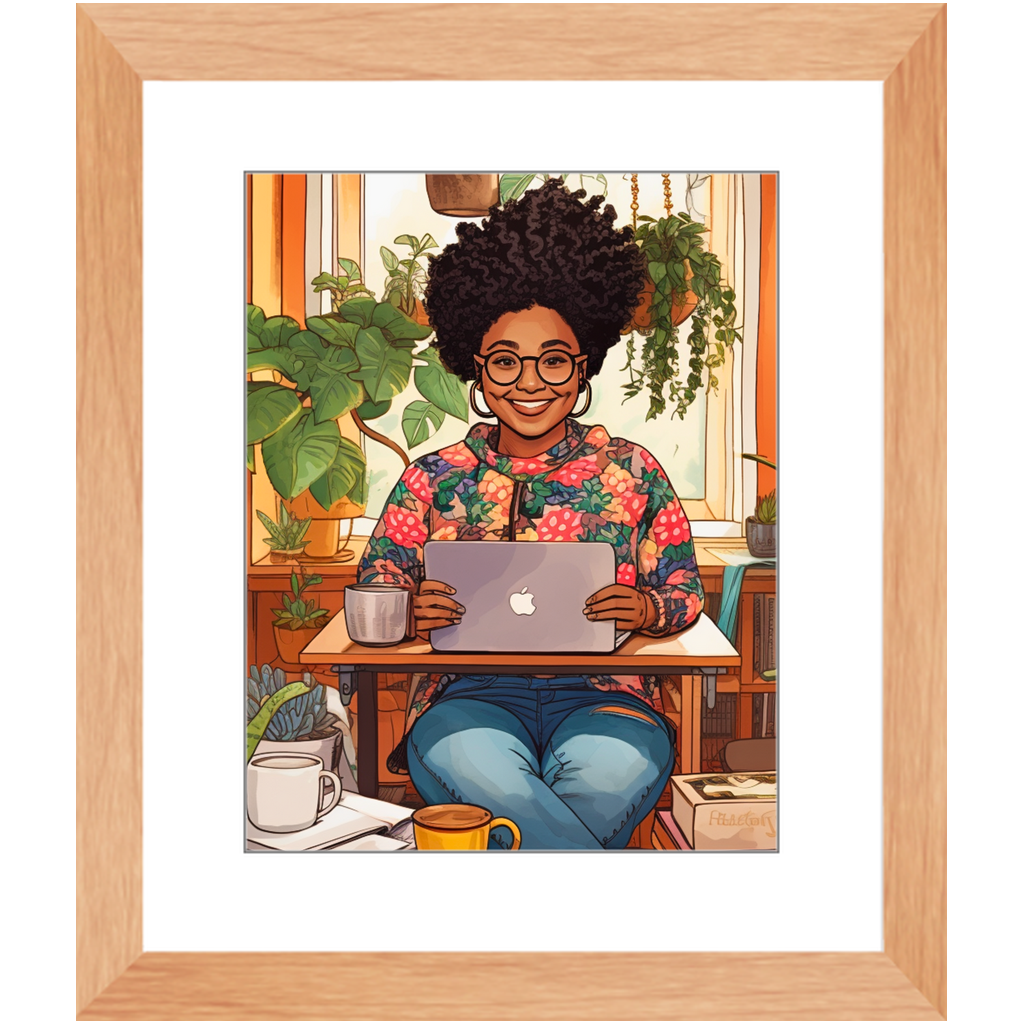 Black In Tech | Asha | Framed Prints