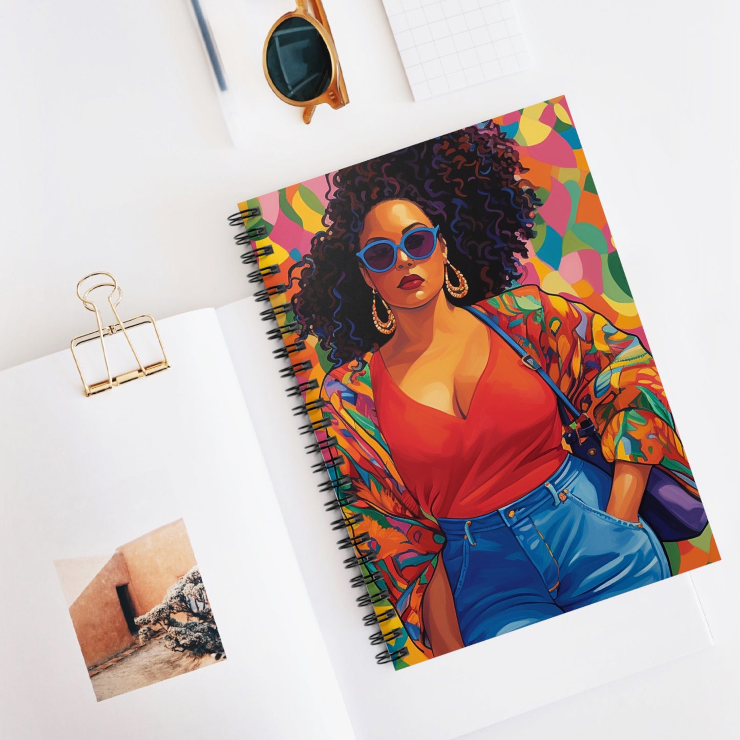 Black In Tech Collection | Kiana | Spiral Notebook - Ruled Line |