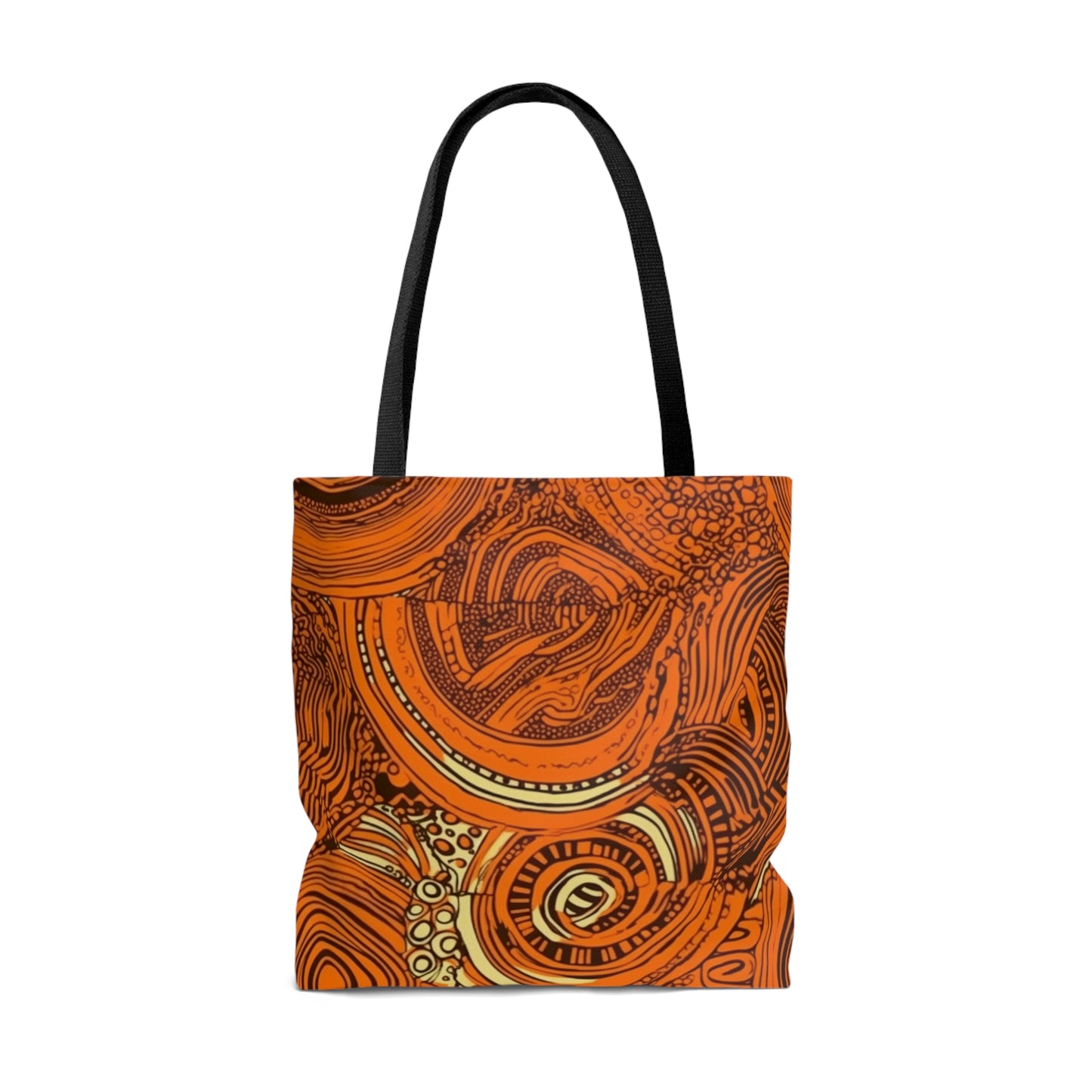 African Dreamcatcher | African Wax Print | Tote Bag  | Orange