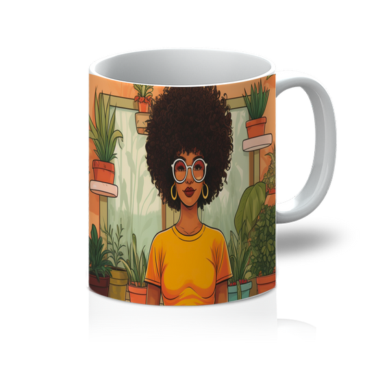 | Plant Mom Collection | Amina Tangerine | 11oz Mug