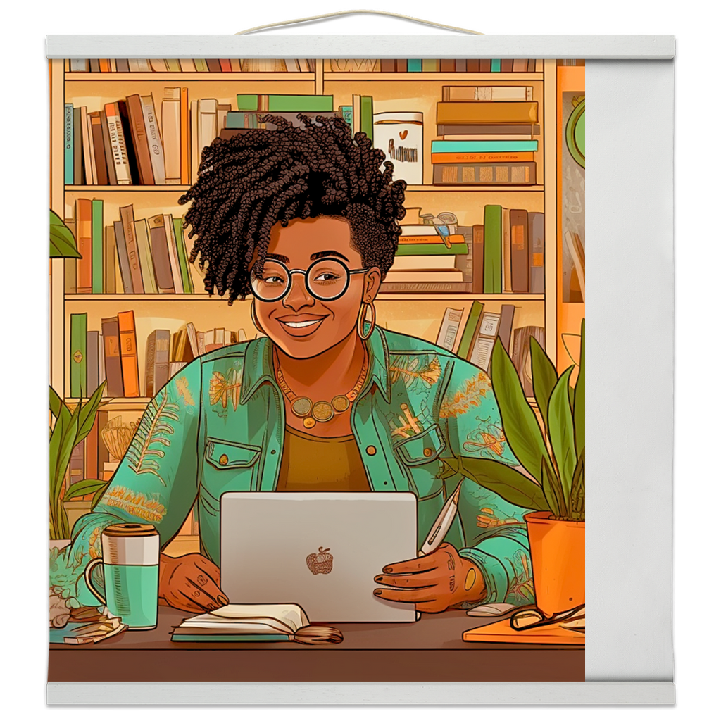 Black in Tech Collection | Kiana | Hanging Canvas Prints | Women Innovator |