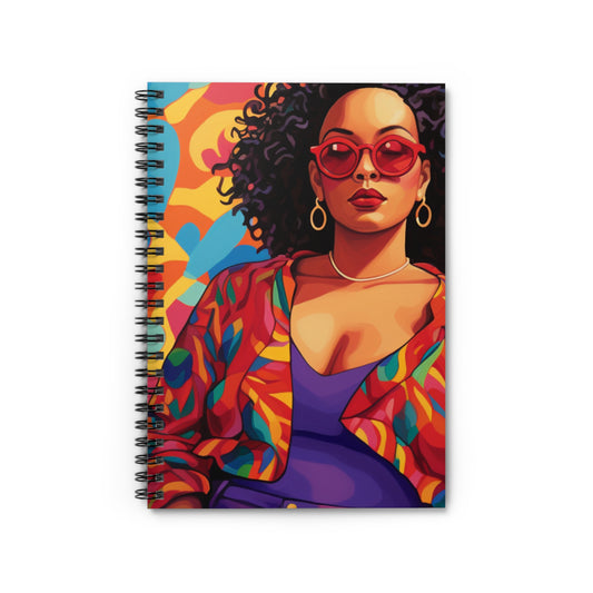 Black In Tech Collection | Amara | Spiral Notebook - Ruled Line