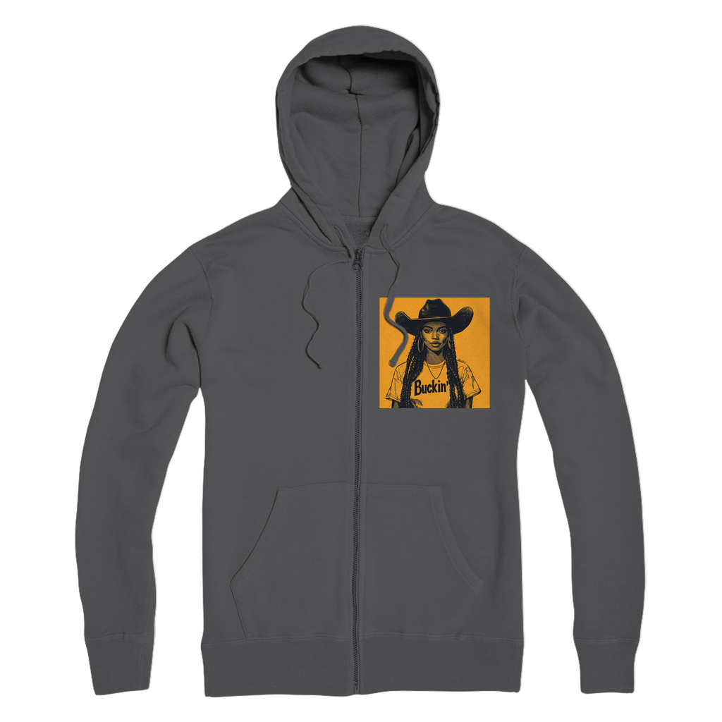 Bey Collection |  Buckin' Premium Adult Zip Hoodie