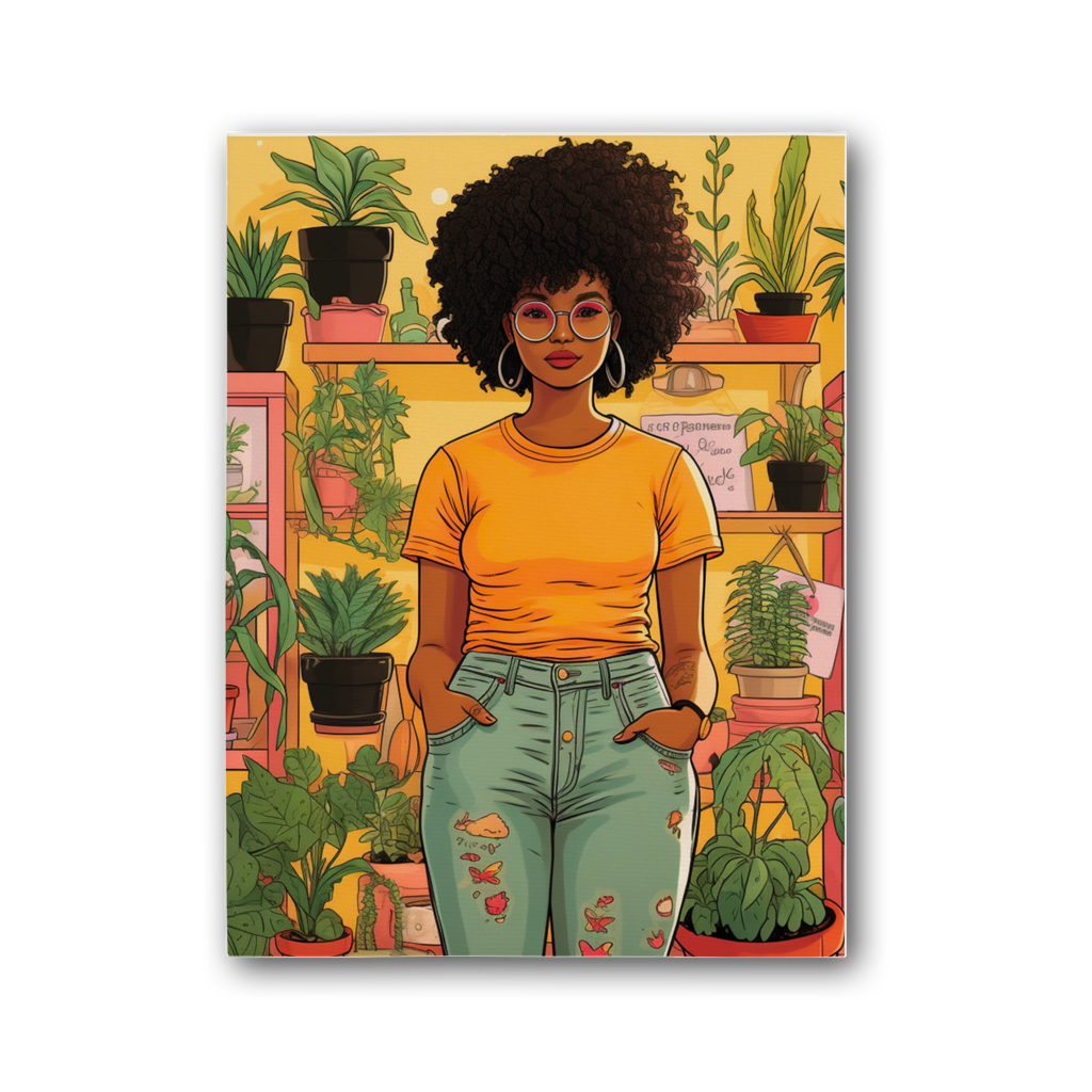 | Plant Mom Collection | Navia Sunlight | Premium Stretched Canvas