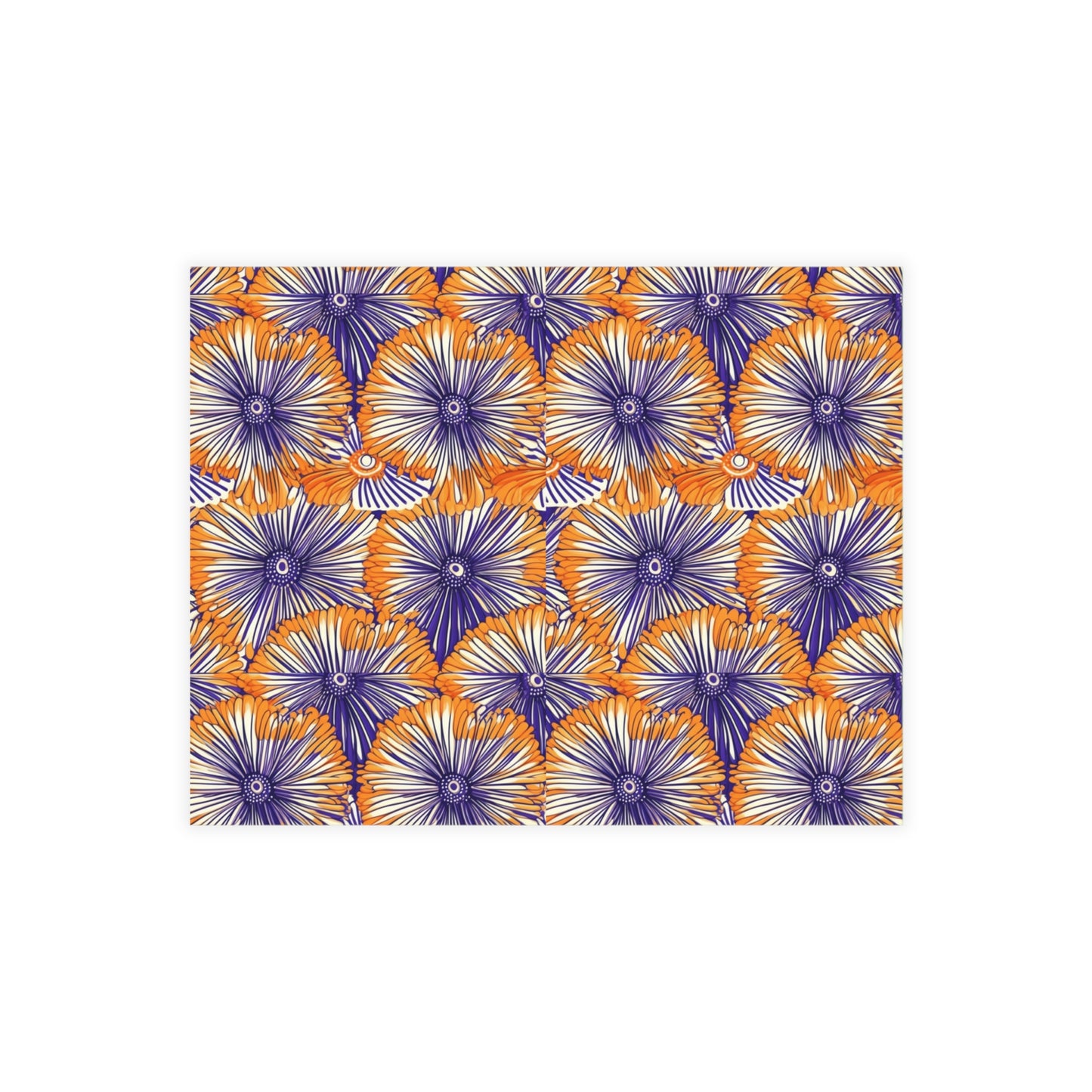 Aso Ebi Affair | Postcard Bundles (envelopes included) | African Wax Print | Orange and white|