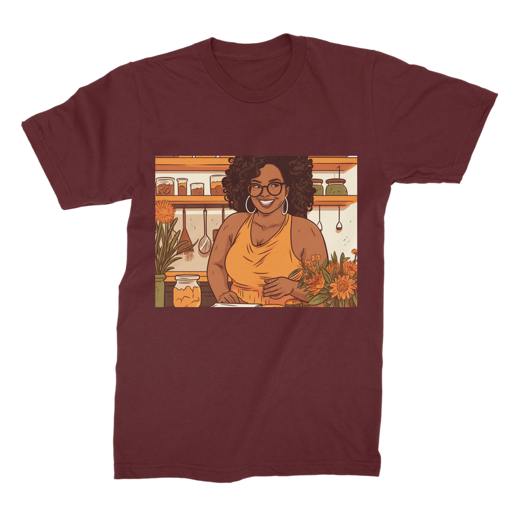 |Sunny Melanin Magic | Premium Jersey Adult T-Shirt