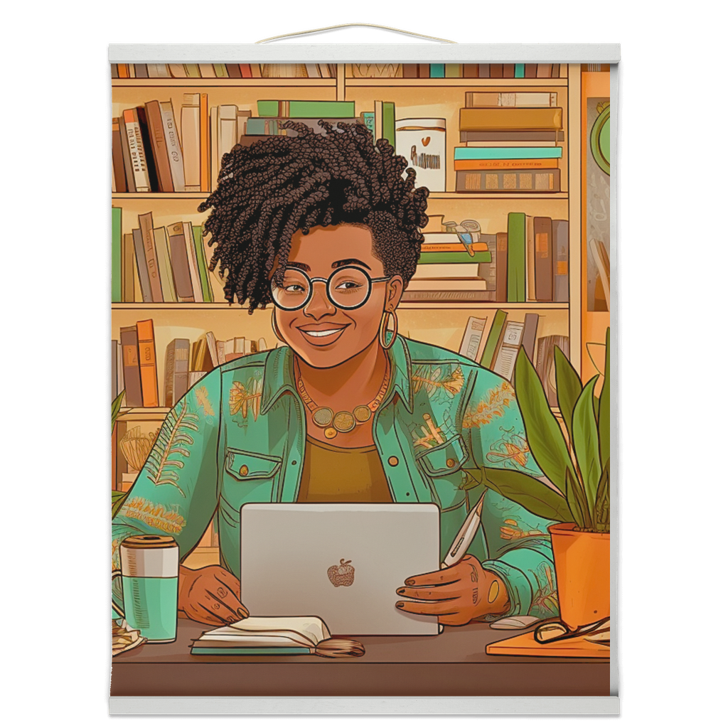 Black in Tech Collection | Kiana | Hanging Canvas Prints | Women Innovator |