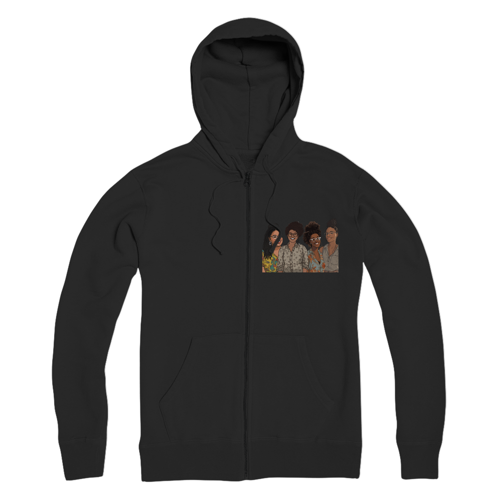 | Women's Collective | Quad Sis| Melanin Magic | Premium Adult Zip Hoodie