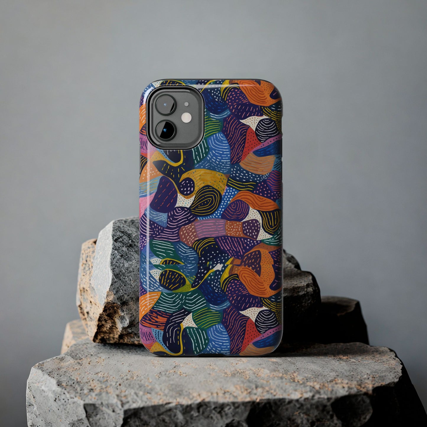 Kiki Collections | iPhone Case | African Wax Print | Tough Phone Case | Shock Dispersion | Protective Cover|