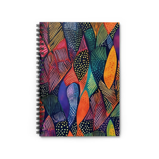 African Wax Print | Spiral Notebook - Ruled Line