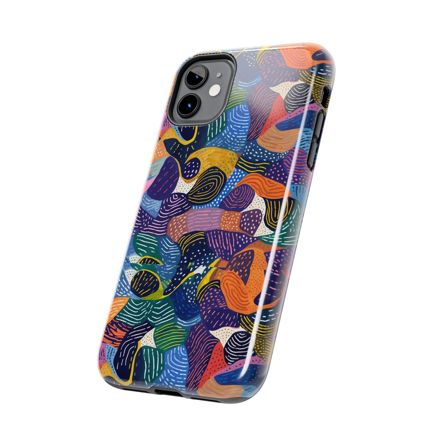 Kiki Collections | iPhone Case | African Wax Print | Tough Phone Case | Shock Dispersion | Protective Cover|