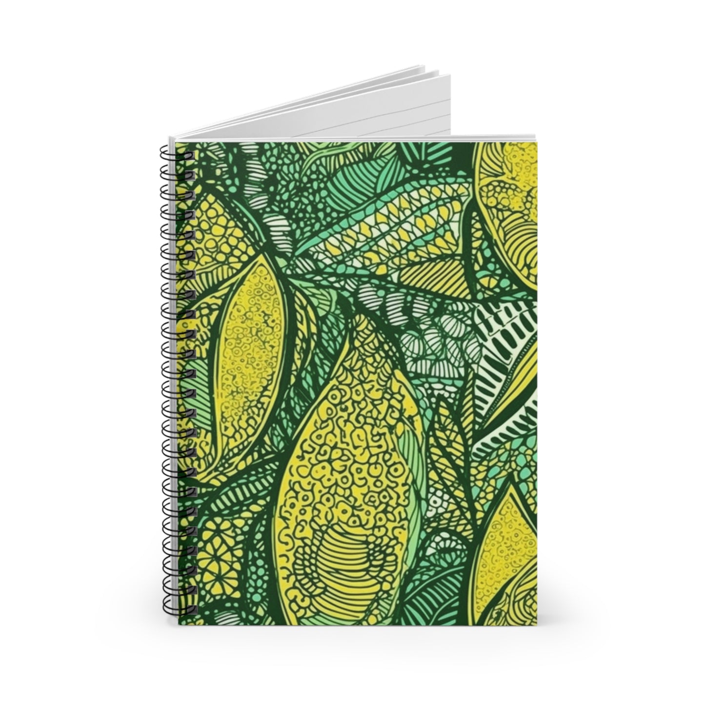 Tswana Tropics | African Wax Print | Spiral Notebook - Ruled Line