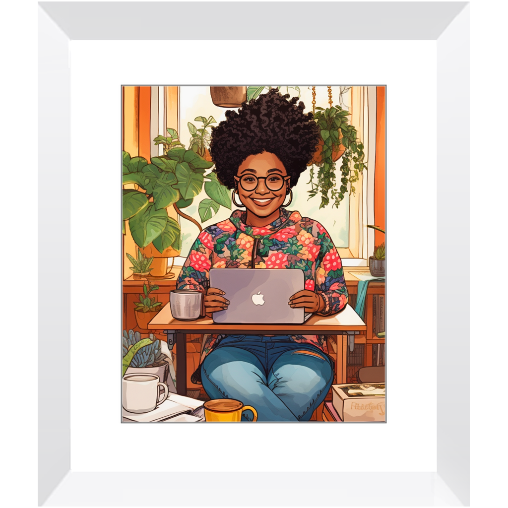 Black In Tech | Asha | Framed Prints