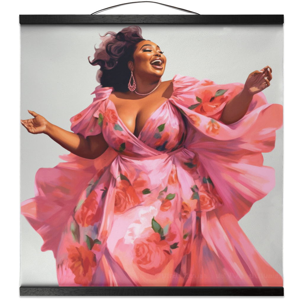 How We See Ourselves Collection | I Feel Beautiful  | Ayanna |  Hanging Canvas Print |