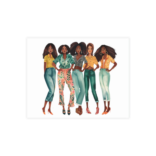 Girlfriends Collection: Postcard Bundles (envelopes included) | Black Women Better together |
