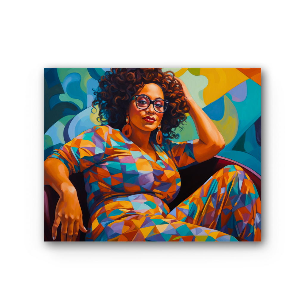 Black In Tech Collection | Maiya | Premium Stretched Canvas