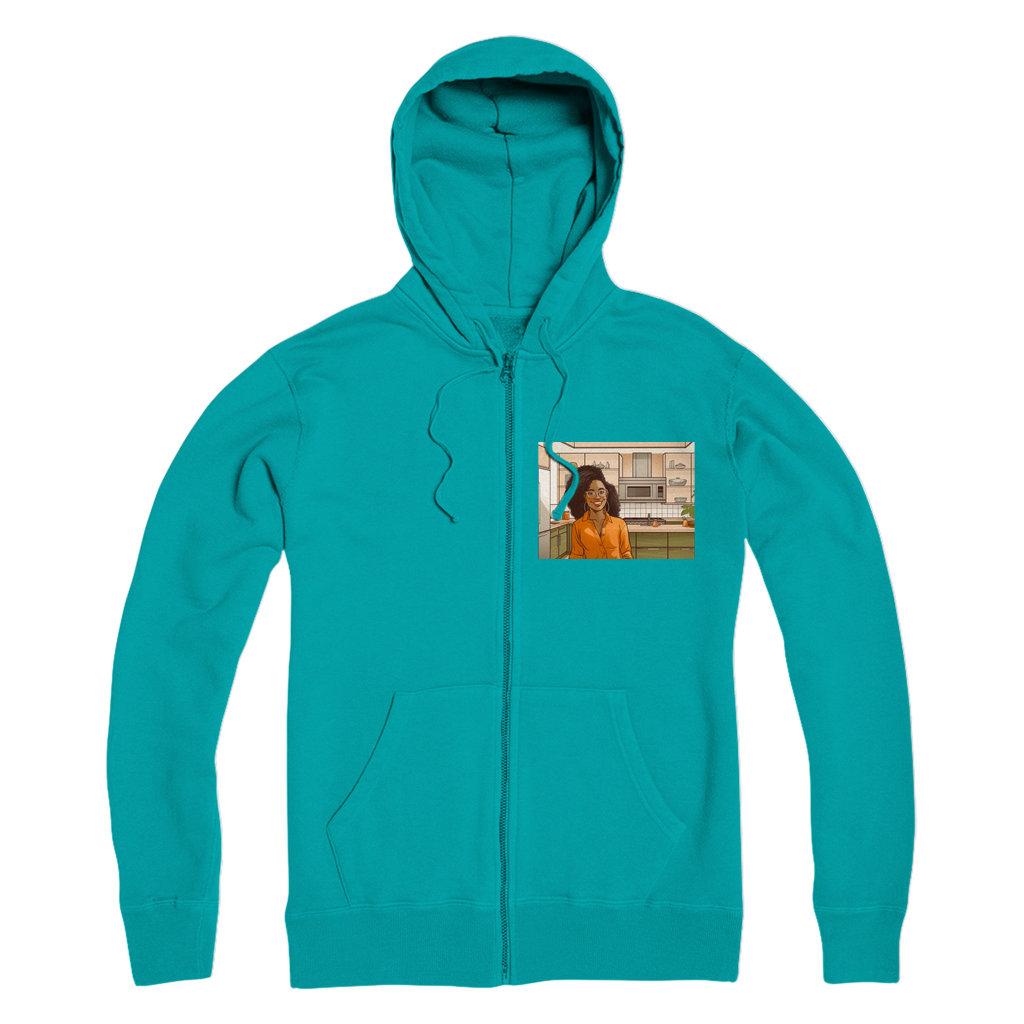 | Rose Melanin Magic | Premium Adult Zip Hoodie