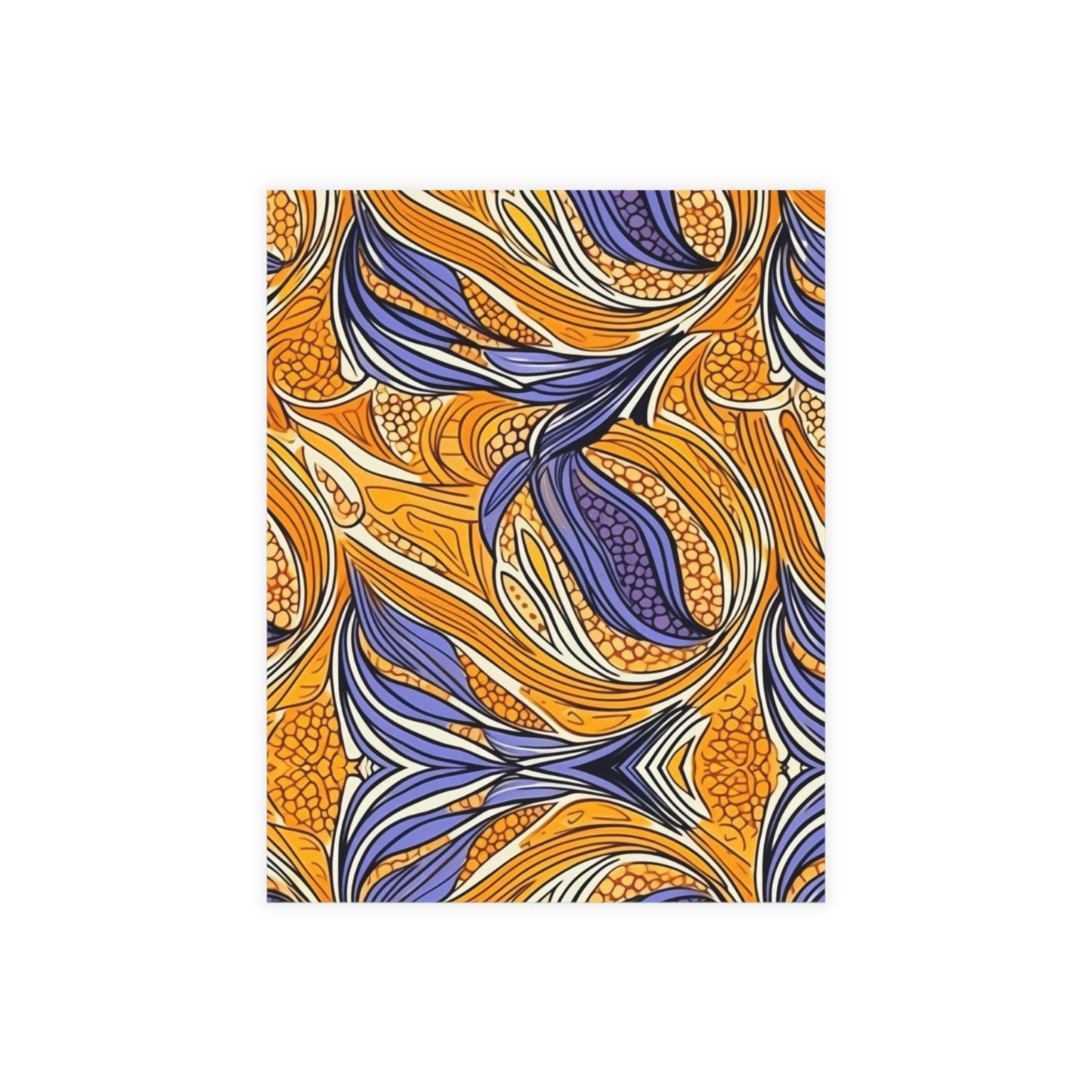 "Semi : Postcard Bundles |Vibrant |African Wax Patterns | Customizable Postcards | Agbada-Inspired Gift | Black-Owned |envelopes included|