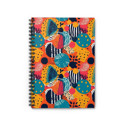 African Wax Print | Spiral Notebook - Ruled Line