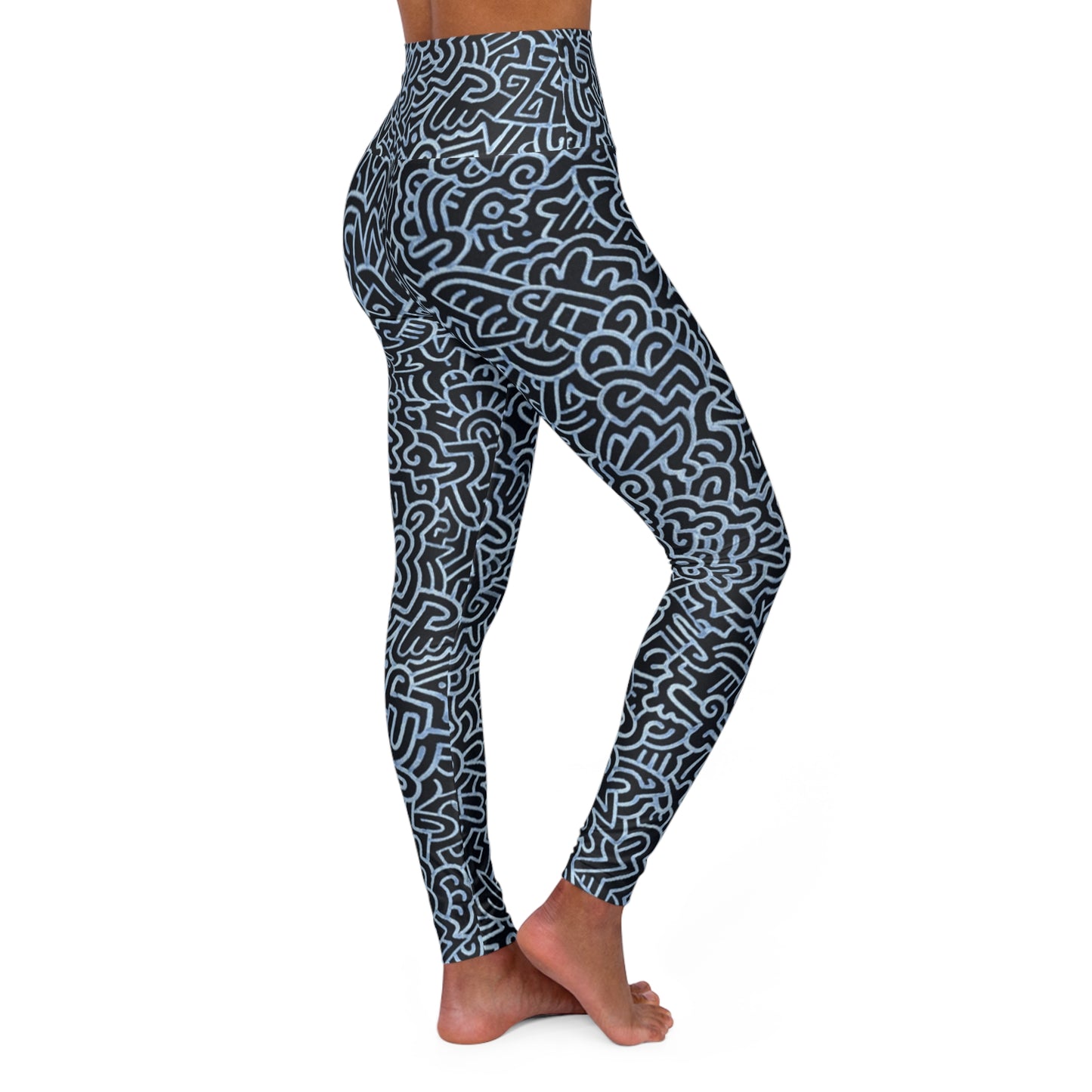 Wam | African Wax Pring  High Waisted Yoga Leggings