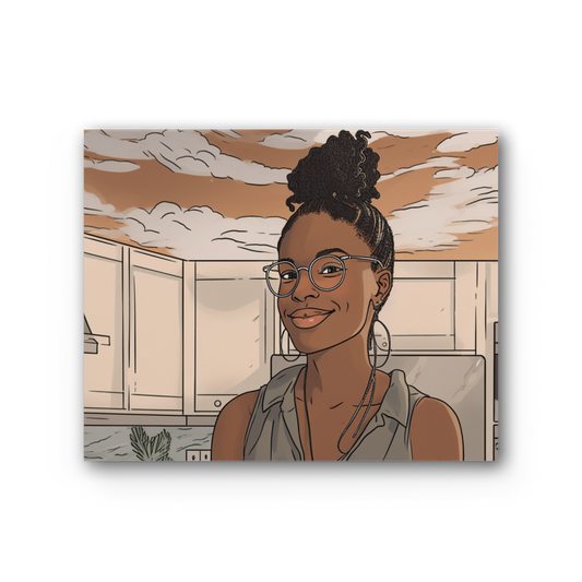 | Tri Melanin Magic Premium Stretched Canvas