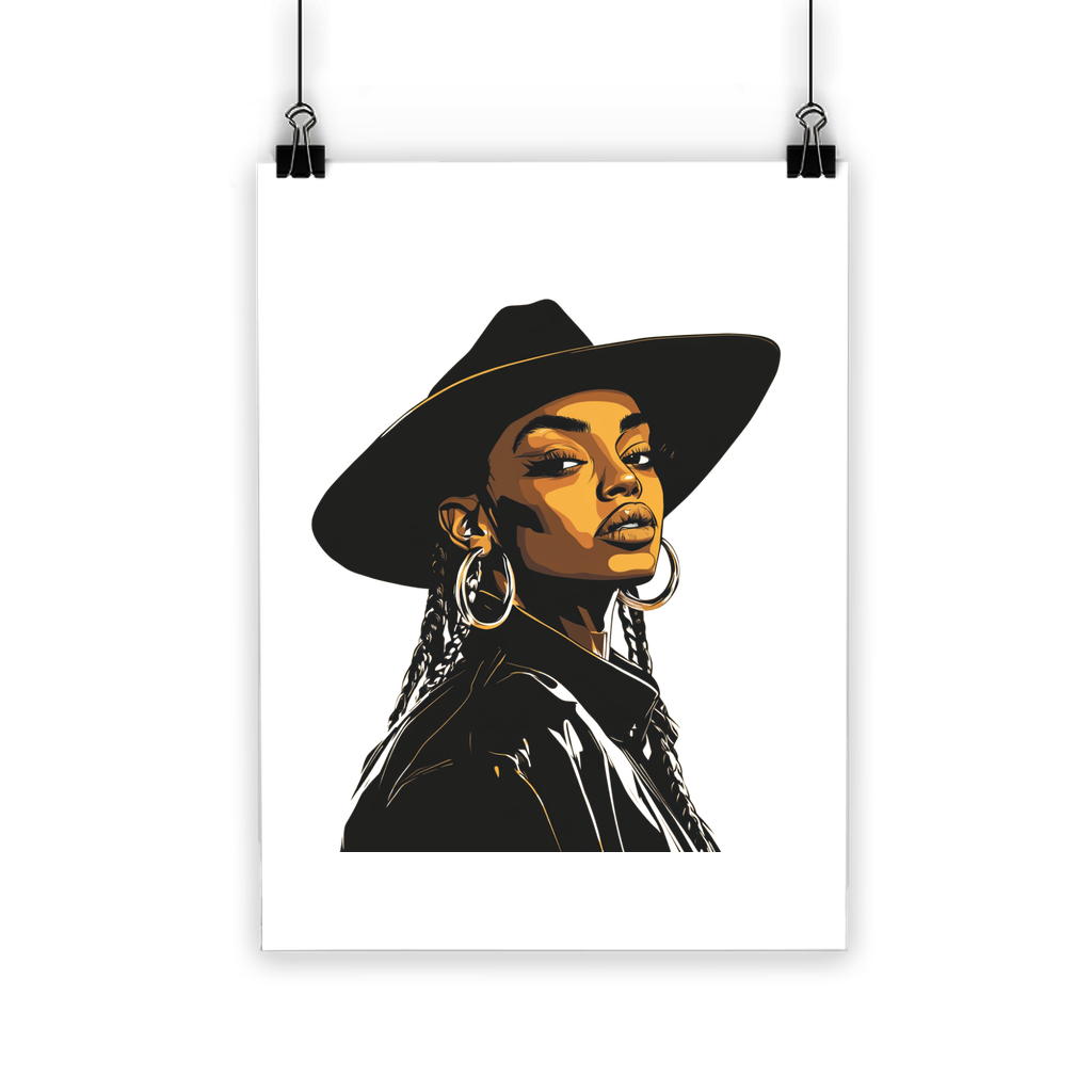 Bey Collection| Dark Cowgirl Diva | #cowboycarter Classic Poster