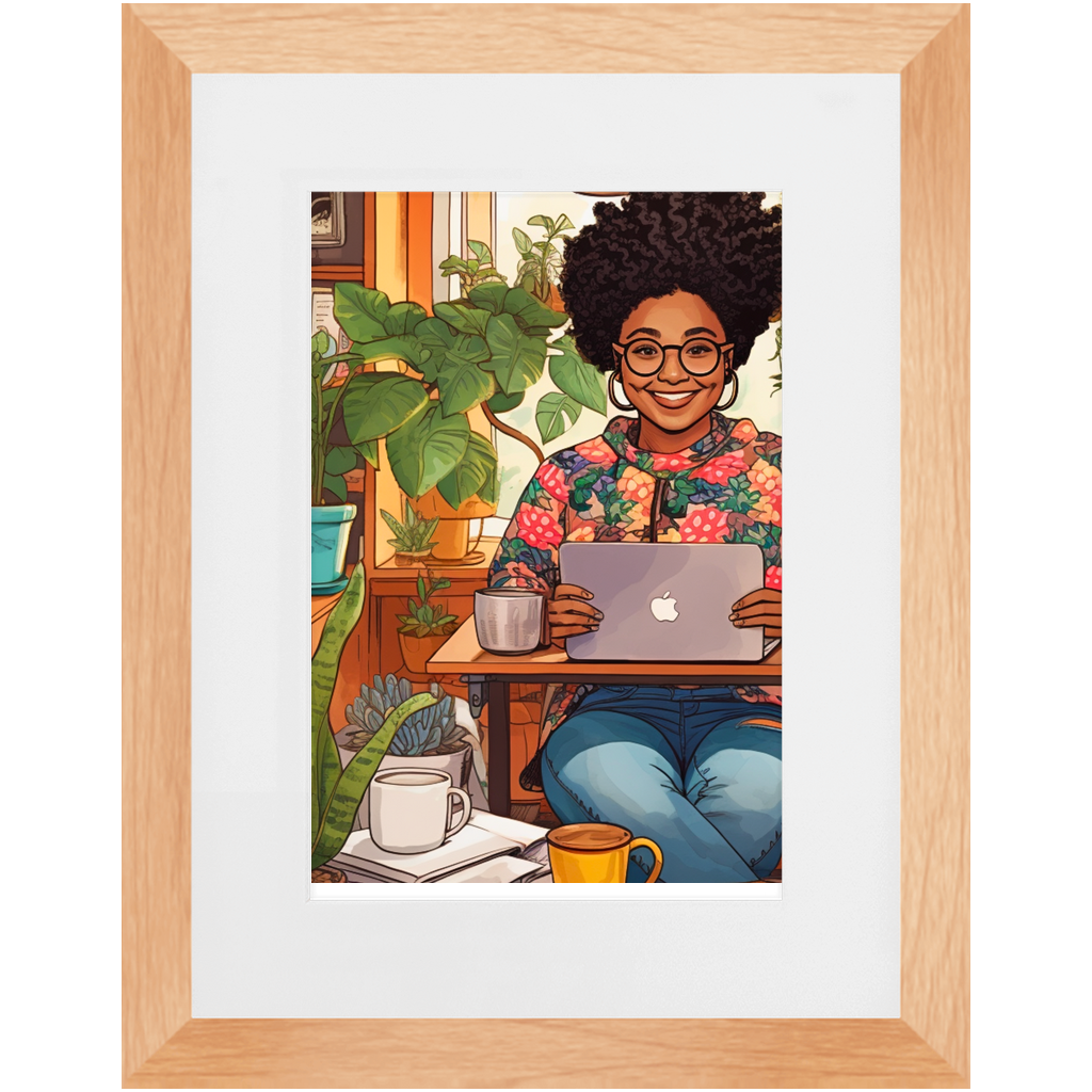 Black In Tech | Asha | Framed Prints