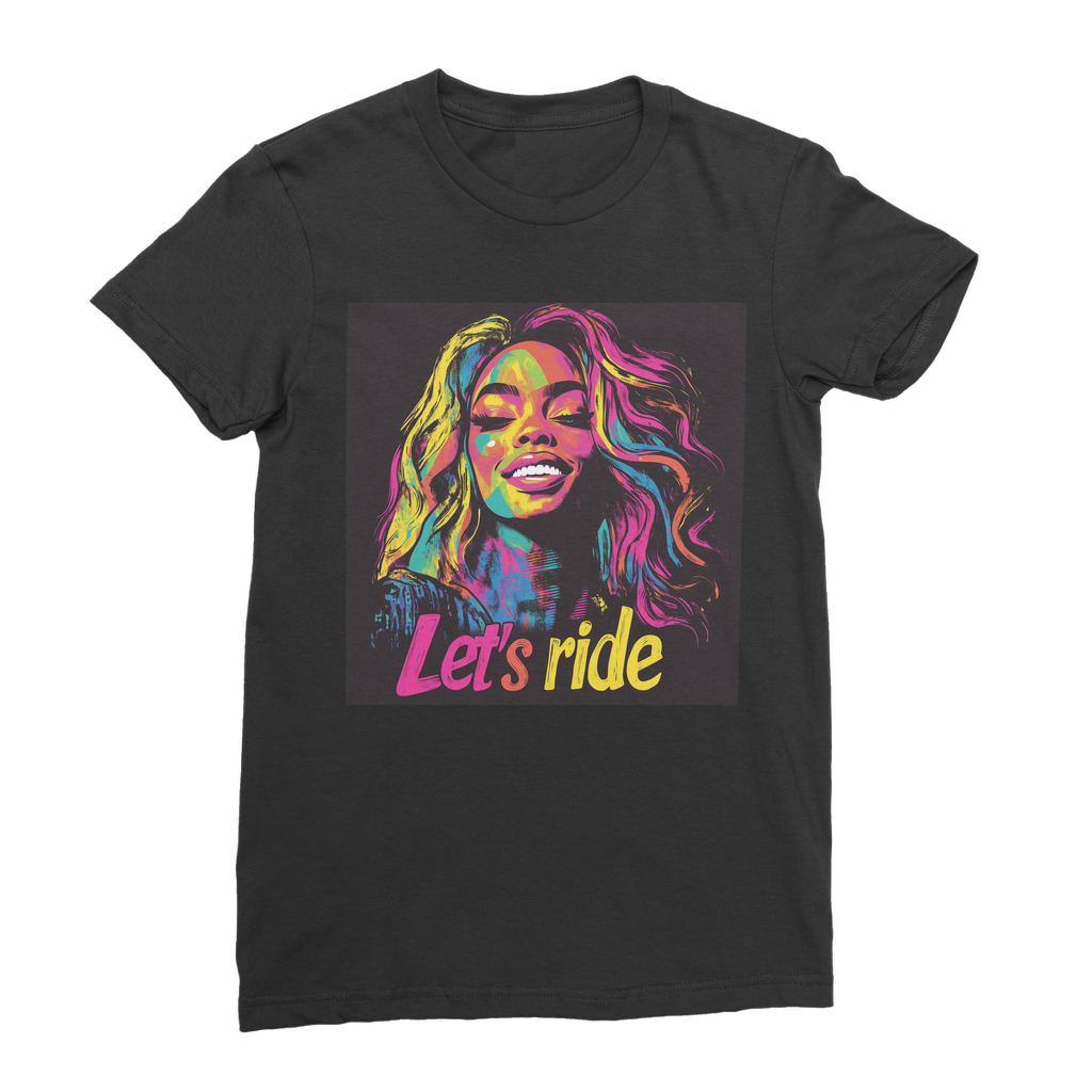 Bey Collection | Neon Bey - Lets Ride Premium Jersey Women's T-Shirt