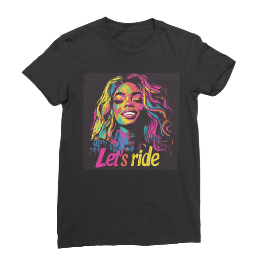 Bey Collection | Neon Bey - Lets Ride Premium Jersey Women's T-Shirt