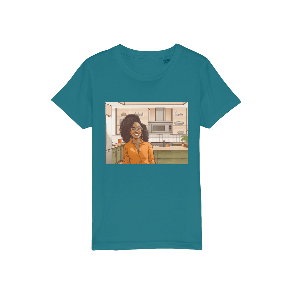 | Rose Melanin Magic | Organic Jersey Kids T-Shirt