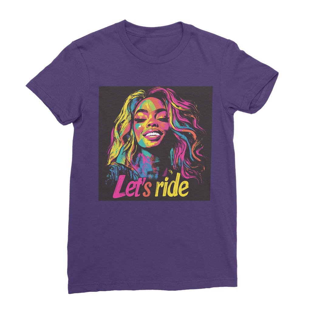 Bey Collection | Neon Bey - Lets Ride Premium Jersey Women's T-Shirt
