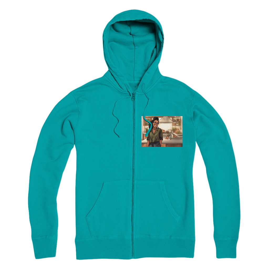 | Janell Melanin Magic | Premium Adult Zip Hoodie