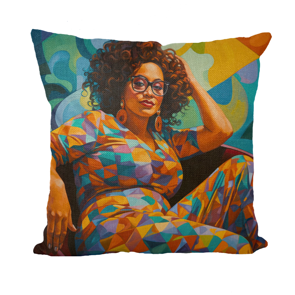 Black In Tech Collection | Maiya | Throw Pillow with Insert