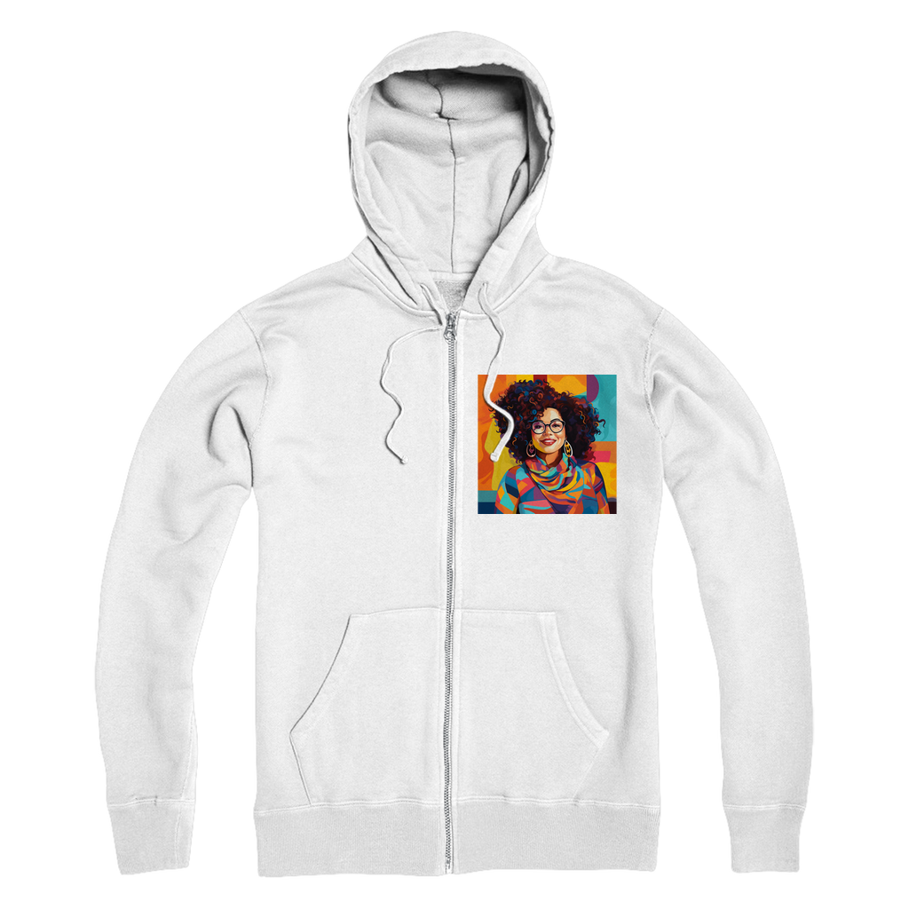 Black In Tech Collection| Maria| Premium Adult Zip Hoodie