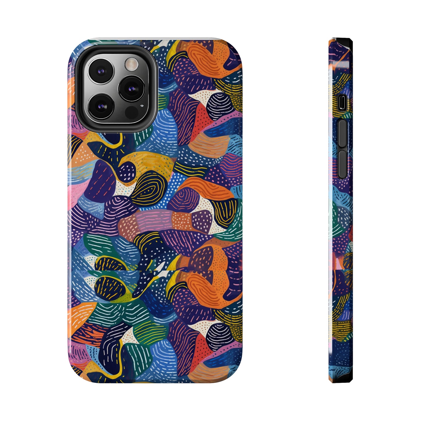 Stylish Kiki Collections iPhone Case | African Wax Print | Tough Phone Case | Shock Dispersion | Protective Cover|