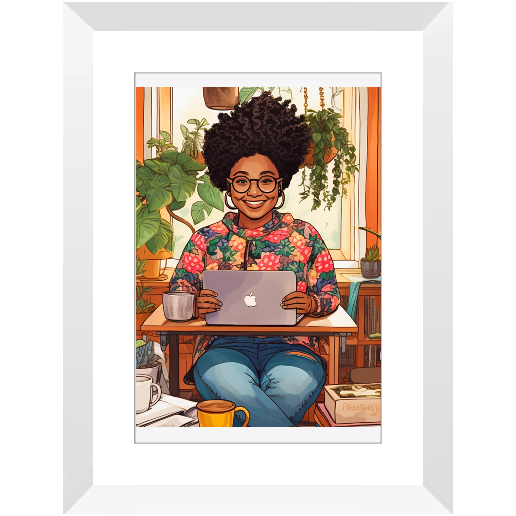 Black In Tech | Asha | Framed Prints