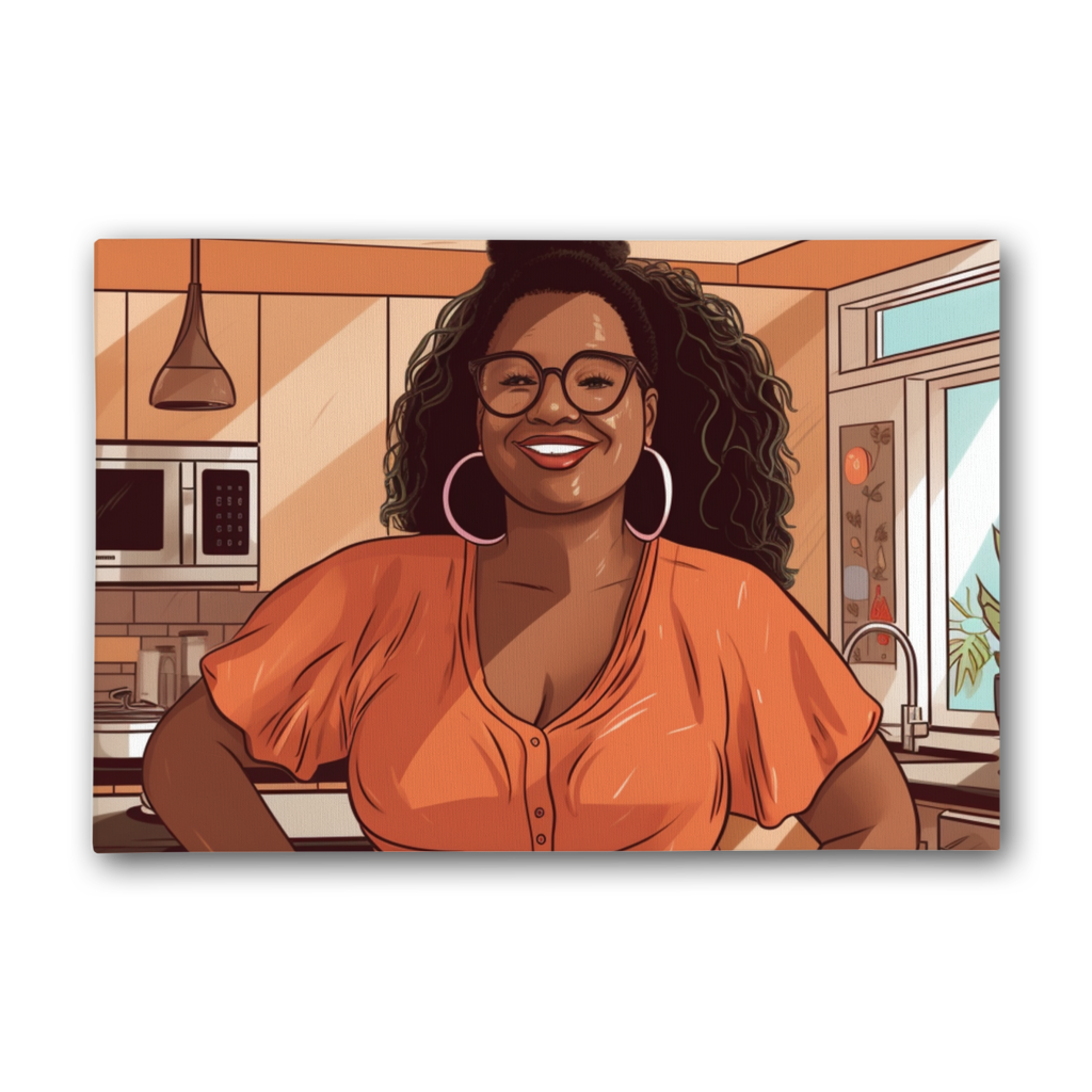 | Grace Melanin Magic | Premium Stretched Canvas
