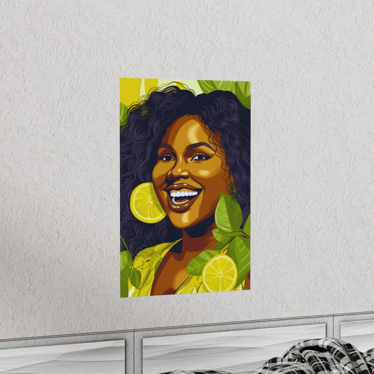Lemons and Leaves| Premium Matte Vertical Posters