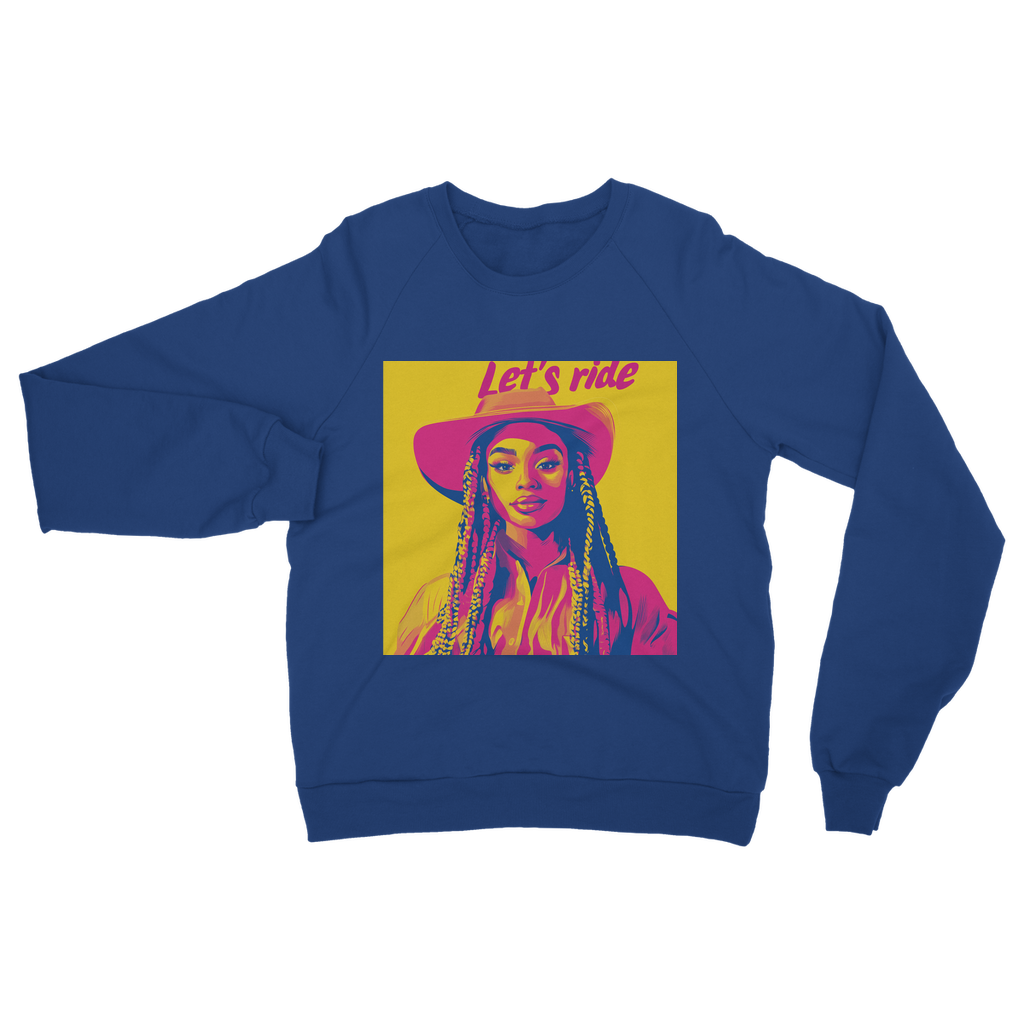 Bey Collection| Winnie Orange : Let's Ride Classic Adult Sweatshirt