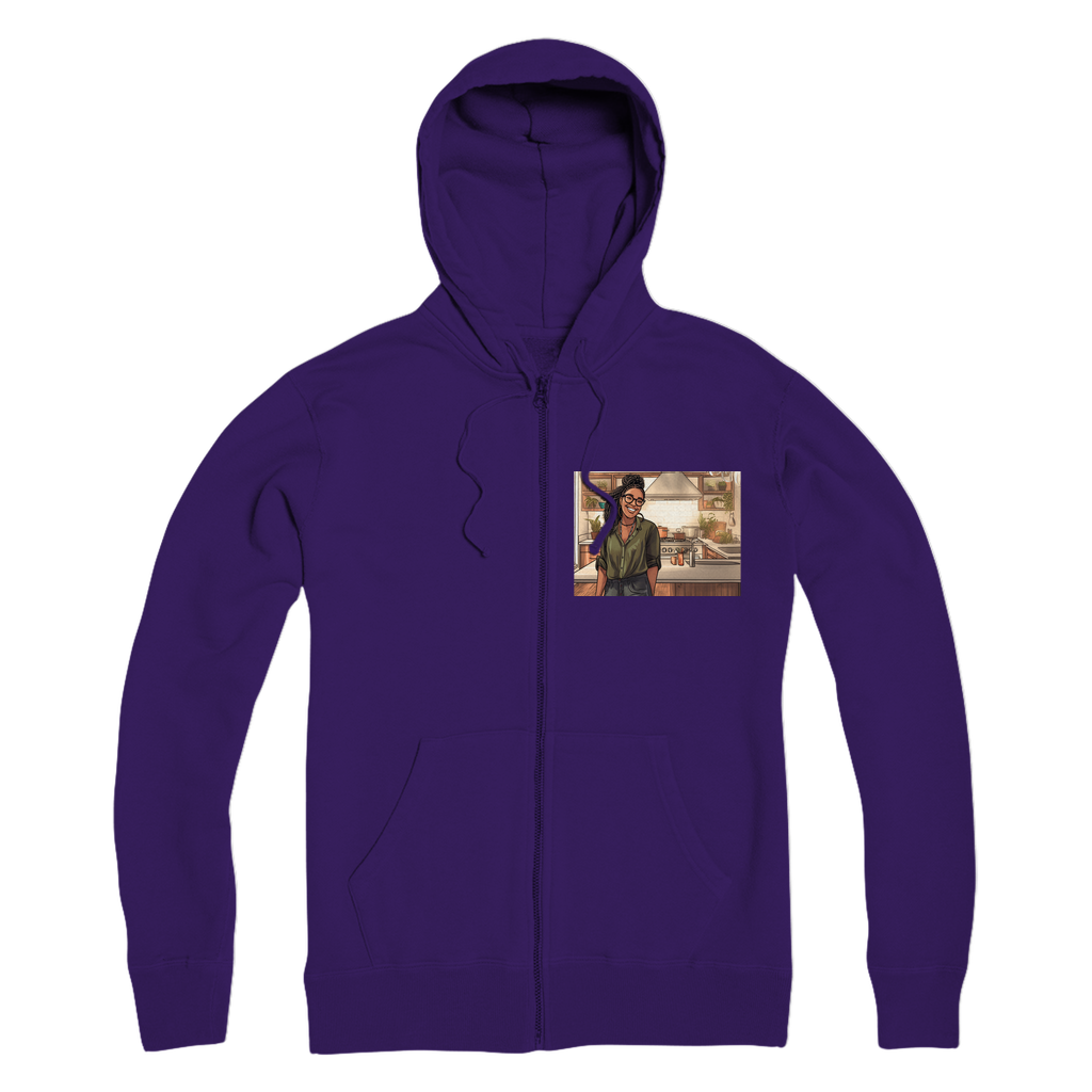 | Janell Melanin Magic | Premium Adult Zip Hoodie