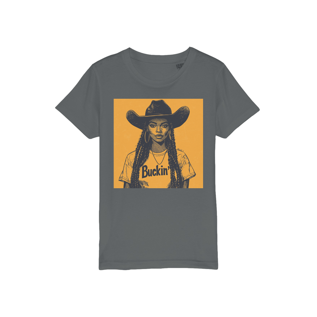 Bey Collection |  Buckin' Organic Jersey Kids T-Shirt