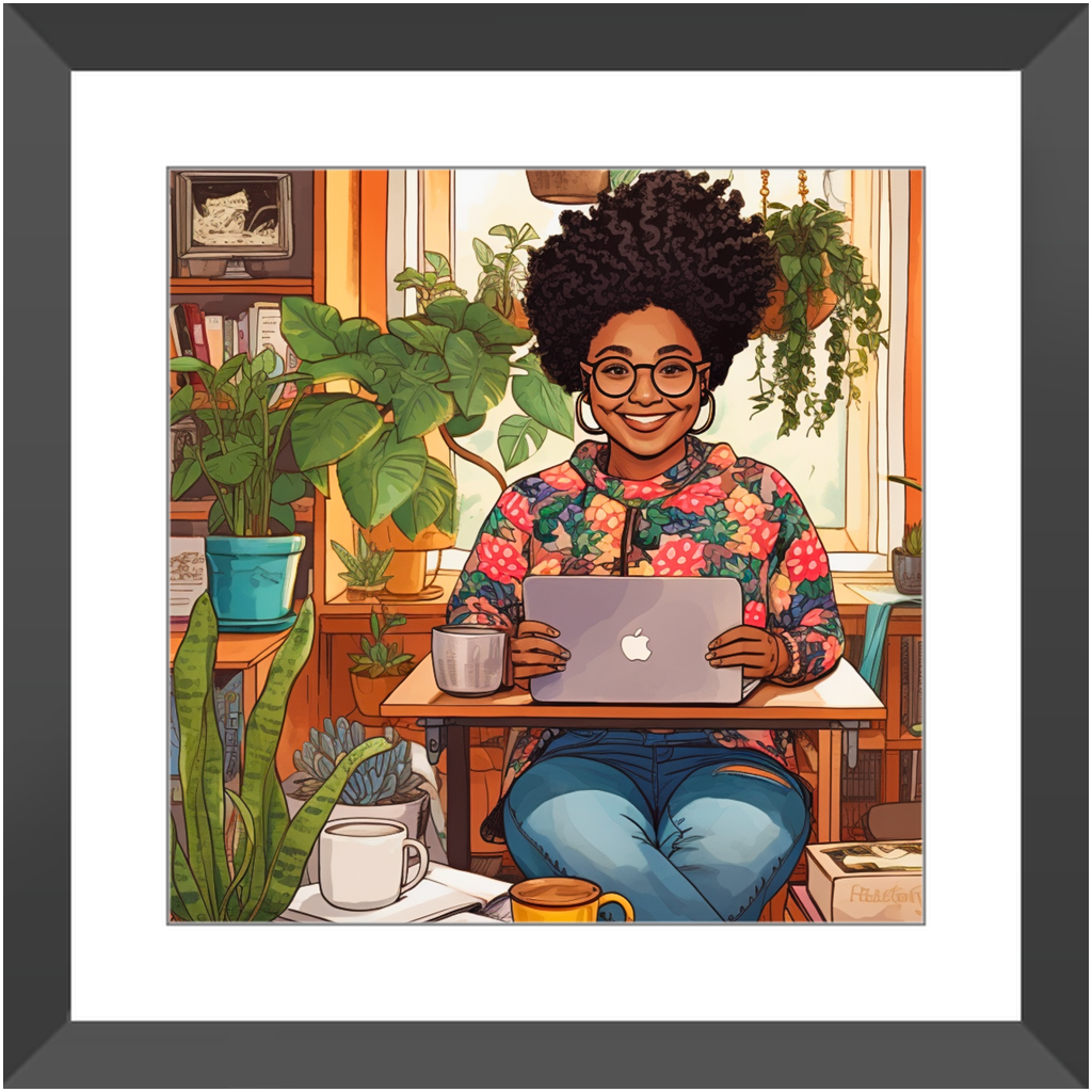 Black In Tech | Asha | Framed Prints
