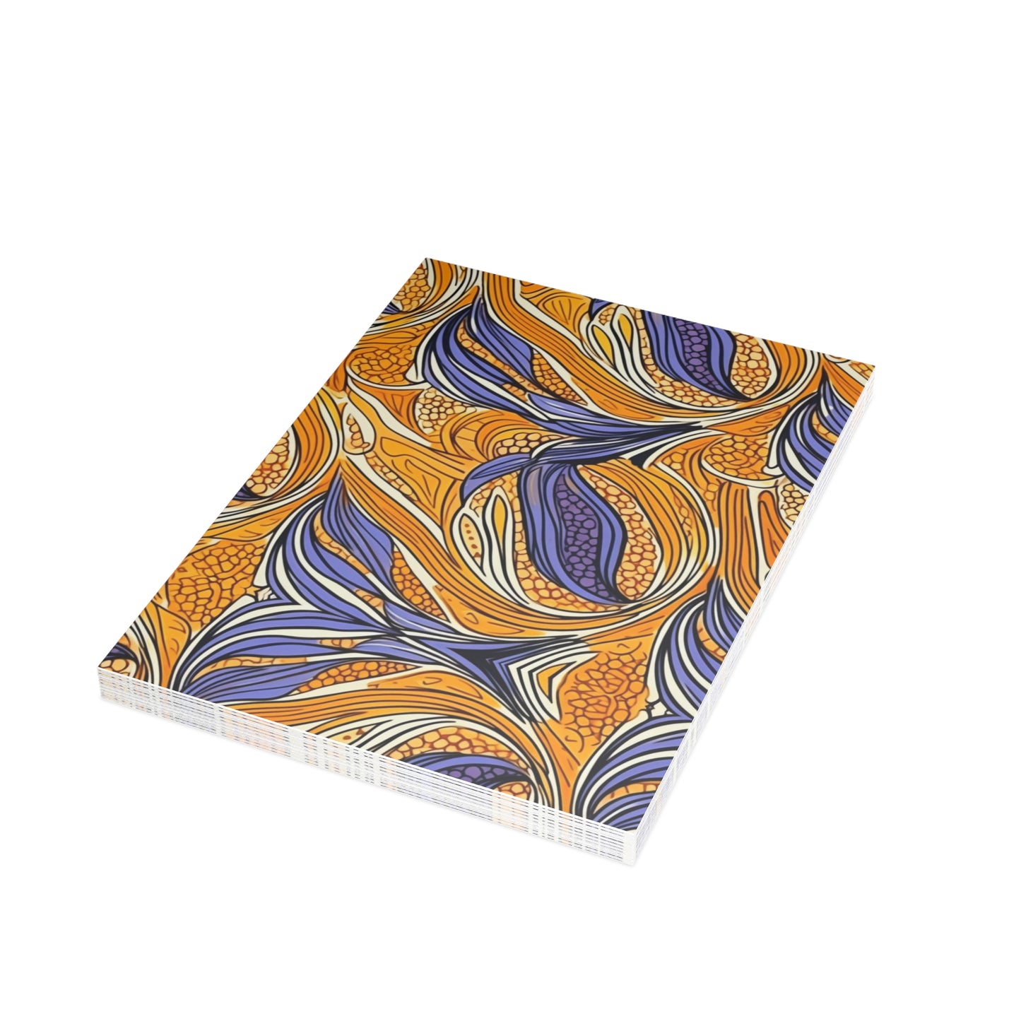 "Semi : Postcard Bundles |Vibrant |African Wax Patterns | Customizable Postcards | Agbada-Inspired Gift | Black-Owned |envelopes included|