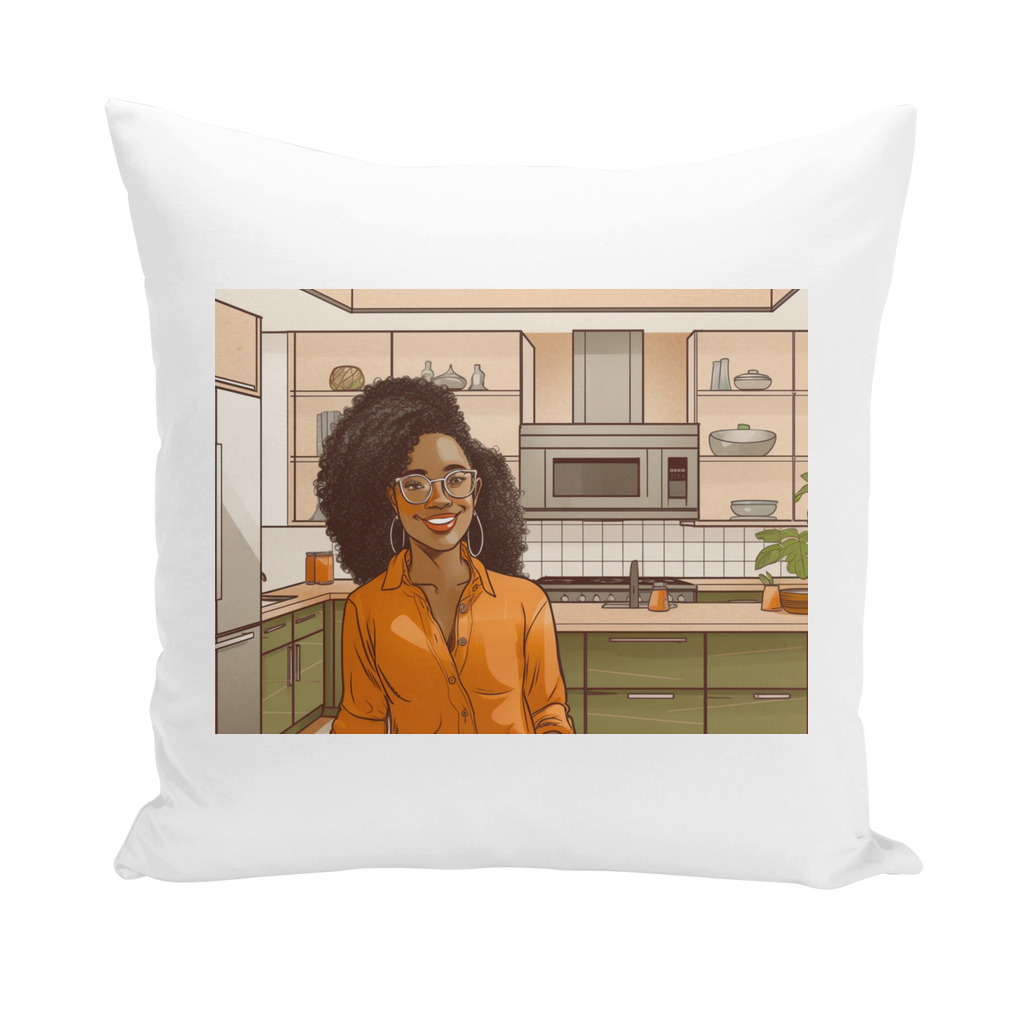 | Rose Melanin Magic | Throw Pillows