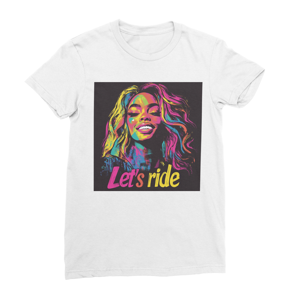 Bey Collection | Neon Bey - Lets Ride Premium Jersey Women's T-Shirt