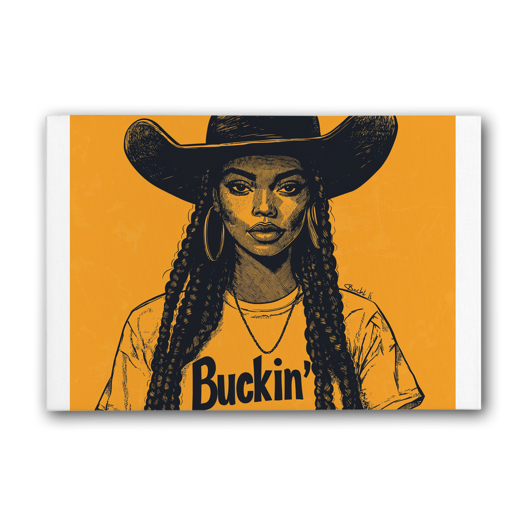Bey Collection |  Buckin' Premium Stretched Canvas