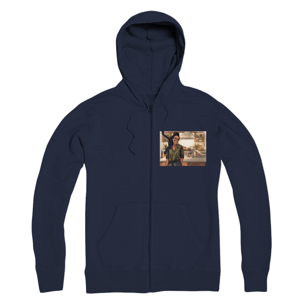 | Janell Melanin Magic | Premium Adult Zip Hoodie