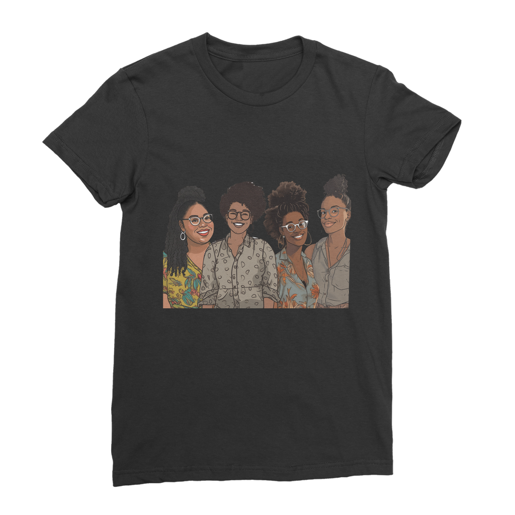 | Women's Collective | Quad Sis| Melanin Magic | Premium Jersey Women's T-Shirt