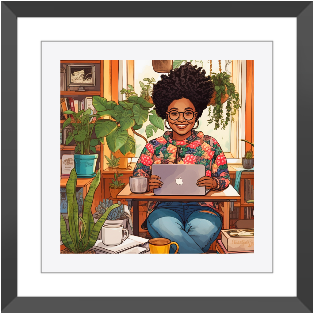 Black In Tech | Asha | Framed Prints